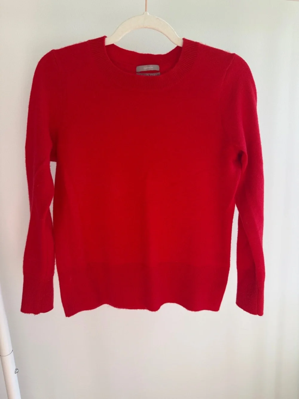 J. Crew Red Crewneck Sweater